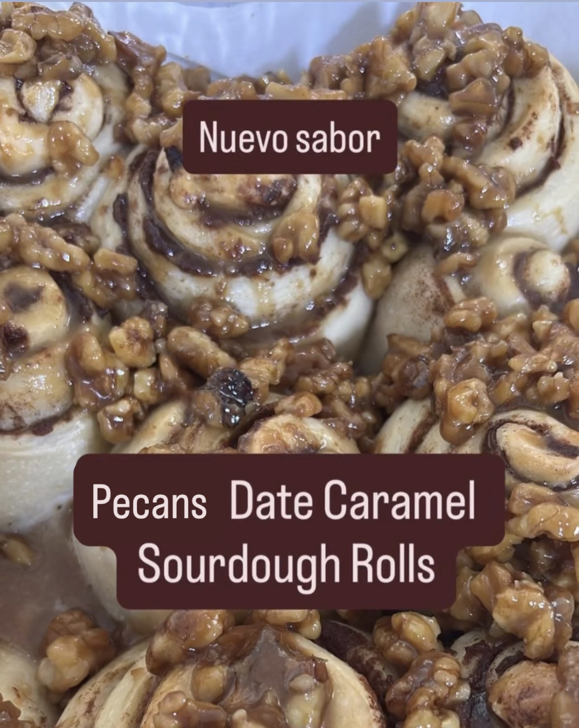 Pecan Date Caramel Sourdough Roll